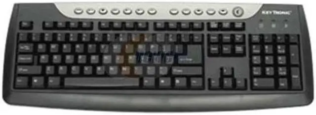 Main image of KeyTronic NAV-5-U5 Black/Silver 104 Normal Keys 13 Function Keys USB Standard Keyboard