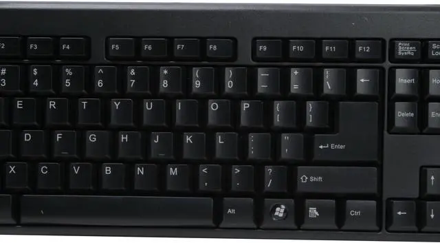 Alt view image 4 of 7 - KeyTronic KT400U2 Black 104 Normal Keys USB Wired Standard Keyboard