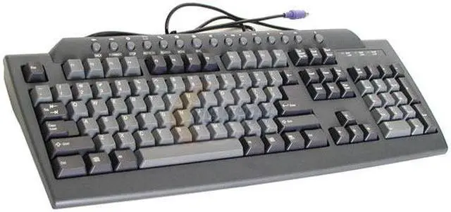 Main image of MITSUMI KFK-EB9HY-BK 2-Tone 104 Normal Keys 15 Function Keys PS/2 Wired Standard Keyboard - OEM