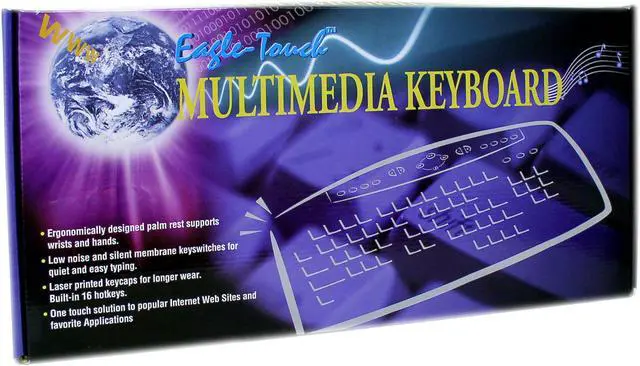 Main image of ORtek MCK-800 USB White 107 Normal Keys 19 Function Keys USB Wired Standard Keyboard