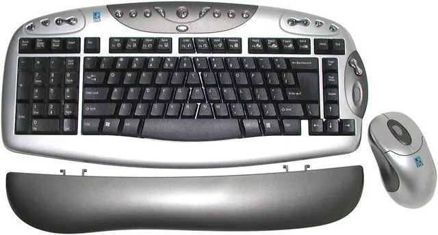 Main image of A4Tech KBS-2548RP 2-Tone 103 Normal Keys 20 function keys + 1 wheel Function Keys RF Wireless Ergonomic Keyboard
