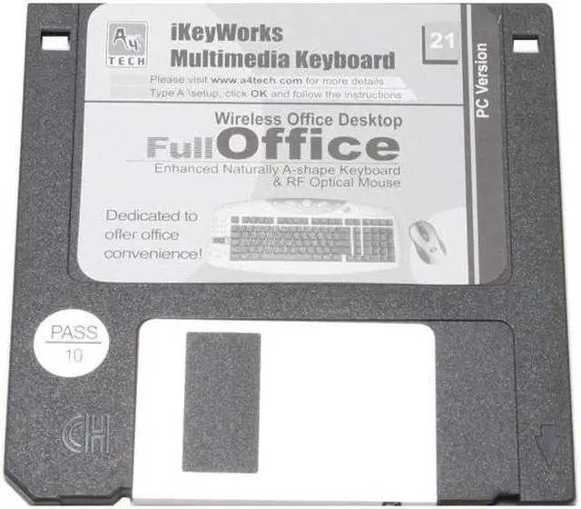 Alt view image 2 of 3 - A4Tech KB-21 2-Tone 103 Normal Keys 16 Multi-Functional Keys Function Keys PS/2 Wired Slim Keyboard