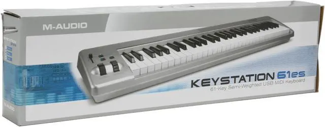 Alt view image 12 of 12 - M-AUDIO Keystation 61es MIDI controller, 61-Note USB