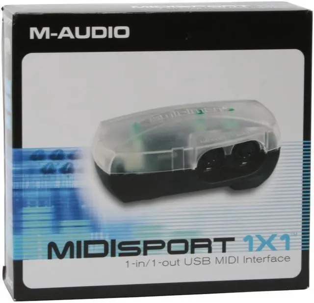 Main image of M-AUDIO MIDISPORT 1x1 1-In-1-Out USB Bus-Powered MIDI Interface