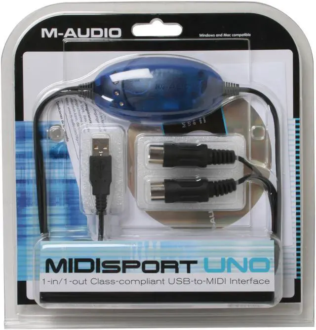 Alt view image 4 of 4 - M-AUDIO Uno 1-In-1-Out USB Bus-Powered MIDI Interface