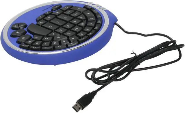 Alt view image 3 of 5 - WOLF KING WARRIOR DK2388U Blue/Black 52 Normal Keys 3 Function Keys USB Wired Gaming Key Pad