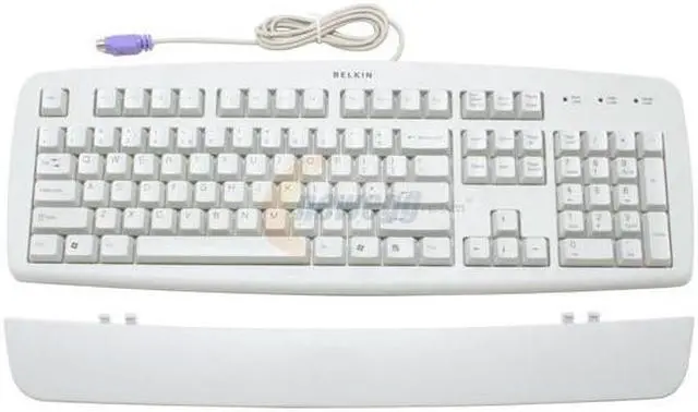 Alt view image 2 of 3 - BELKIN F8E206-PS2 White 104 Normal Keys PS/2 Wired Standard Keyboard