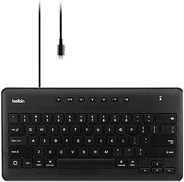 Main image of BELKIN B2B124 Black Wired Slim Secure Keyboard for iPad with Lightning Connector