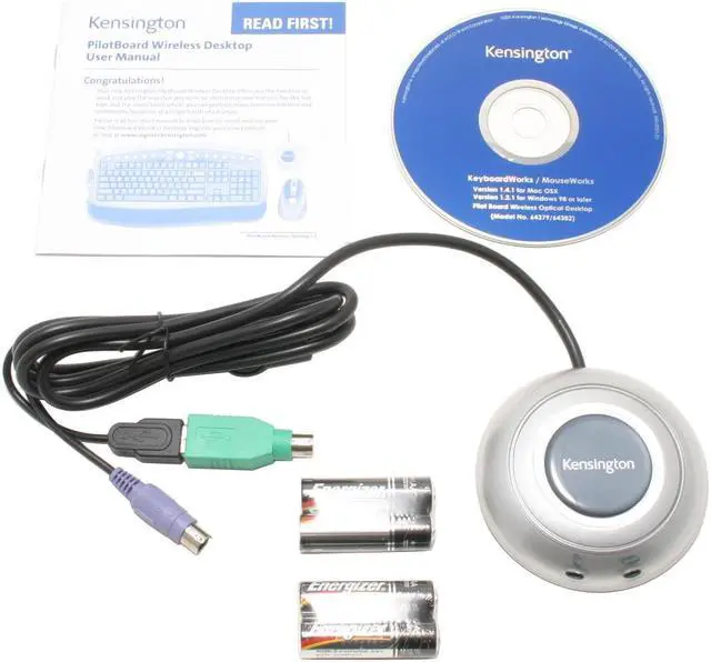 Alt view image 2 of 3 - Kensington 64379 2-Tone 104 Normal Keys 22 function keys 1 wheel Function Keys RF Wireless Standard Keyboard