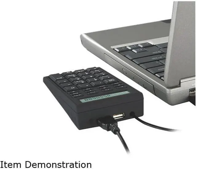Alt view image 6 of 6 - Kensington K72274US Black 19 Normal Keys USB Keypad Calculator Mini Notebook Keypad/Calculator with USB Hub