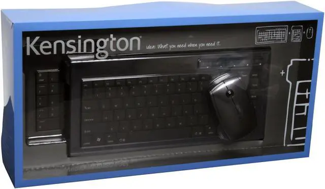 Alt view image 15 of 15 - Kensington K72279US Black 86 + 17 Normal Keys 5 Function Keys USB 2.4GHz Wireless Mini SlimBlade Media Notebook Set