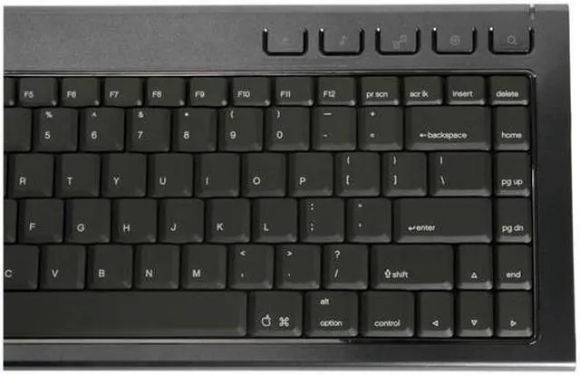 Alt view image 4 of 15 - Kensington K72279US Black 86 + 17 Normal Keys 5 Function Keys USB 2.4GHz Wireless Mini SlimBlade Media Notebook Set