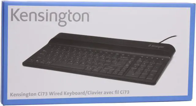 Alt view image 7 of 7 - Kensington Ci73 K64397US Black 103 Normal Keys 5 Function Keys USB Wired Slim Keyboard