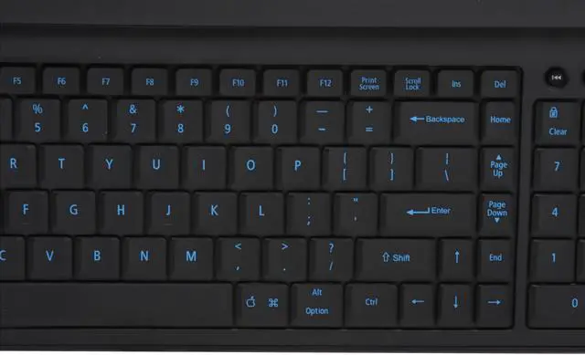 Alt view image 4 of 7 - Kensington Ci73 K64397US Black 103 Normal Keys 5 Function Keys USB Wired Slim Keyboard