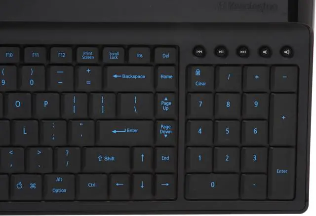 Alt view image 5 of 7 - Kensington Ci73 K64397US Black 103 Normal Keys 5 Function Keys USB Wired Slim Keyboard