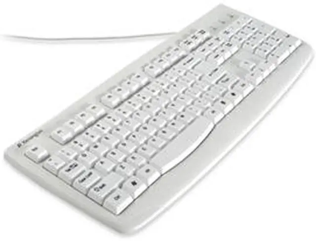 Main image of Kensington K64406US White 104 Normal Keys USB Wired Standard Washable Keyboard with Antimicrobial Protection