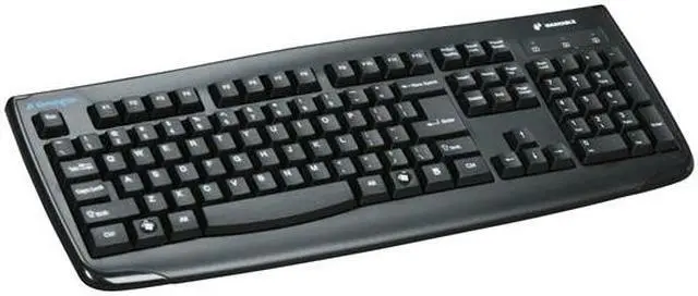 Main image of Kensington Pro Fit K64407US Black 104 Normal Keys USB or PS/2 Wired Standard Washable Keyboard