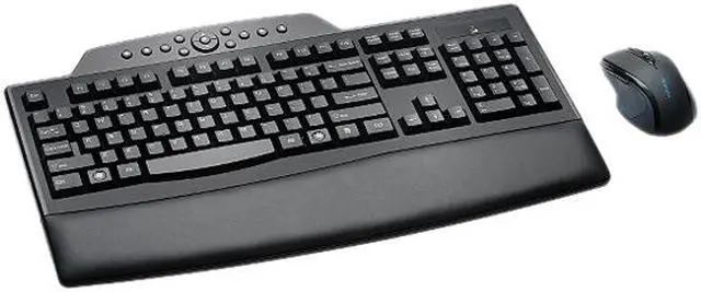 Alt view image 2 of 3 - Kensington Pro Fit Wireless Comfort Desktop Set K72403US Black RF Wireless Ergonomic Keyboard and Mouse