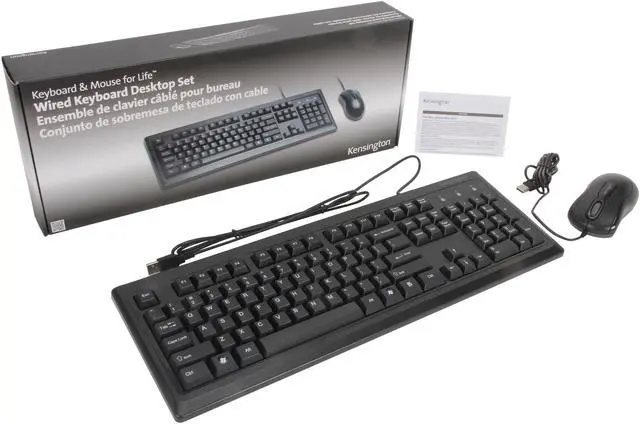 Alt view image 7 of 7 - Kensington K72436AM Black 104 Normal Keys USB Wired Standard Keyboard for Life Desktop Set
