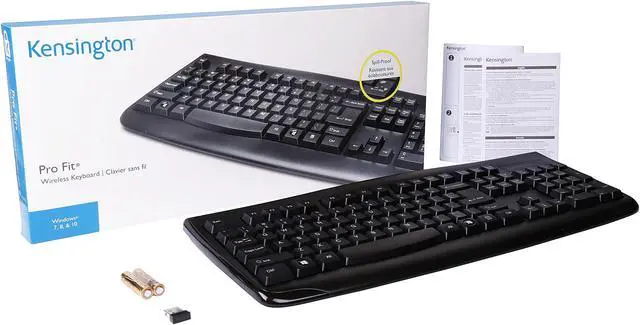 Alt view image 5 of 6 - Kensington Pro Fit K72450US Black USB RF Wireless Standard Keyboard