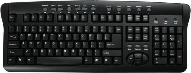 Alt view image 2 of 4 - SpecResearch DynaPoint KD-558B/PS2 Black 104 Normal Keys 15 Function Keys PS/2 Wired Standard Keyboard