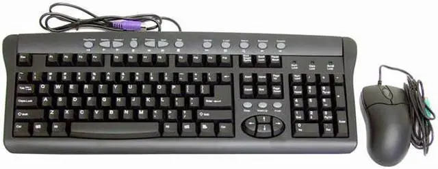 Main image of SpecResearch Smart-2B Black 104 Normal Keys 15 Function Keys PS/2 Wired Standard Keyboard and Optical Mouse