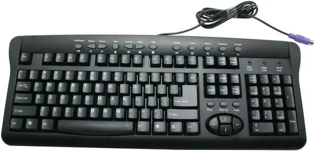Alt view image 3 of 7 - SpecResearch Smart-2B Black 104 Normal Keys 15 Function Keys PS/2 Wired Standard Keyboard and Optical Mouse