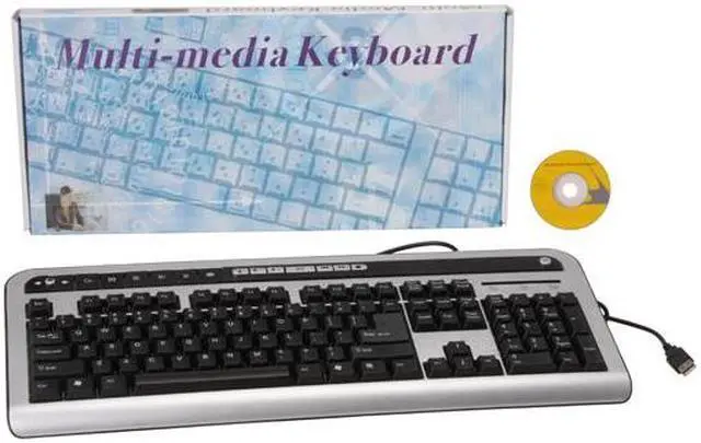 Alt view image 4 of 4 - SpecResearch KA-558/U Black & Silver 104 Normal Keys 17 Function Keys USB Wired Standard Keyboard