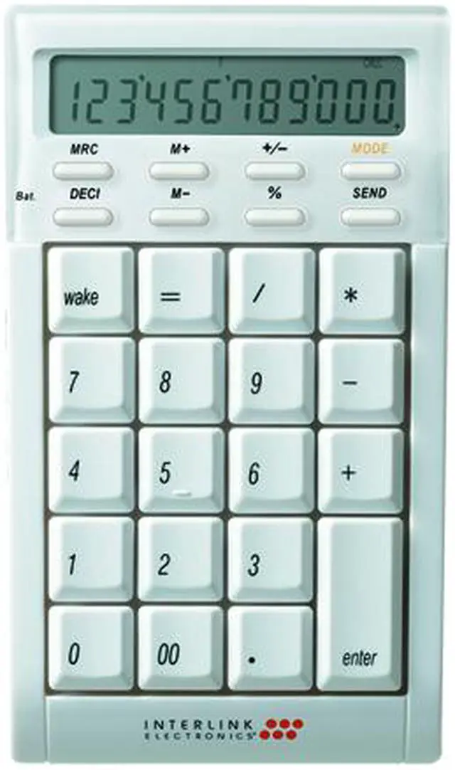 Main image of SMK-LINK VP6270 White 19 Normal Keys 8 Function Keys Bluetooth Calculator Keypad