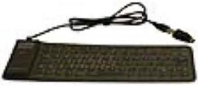 Main image of GRANDTEC FLX500U Black 85 Normal Keys USB Wired Mini Virtually Indestructible Keyboard