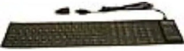 Alt view image 3 of 3 - GRANDTEC FLX-2000 Black 109 Normal Keys USB Wired Slim Virtually Indestructible Keyboard