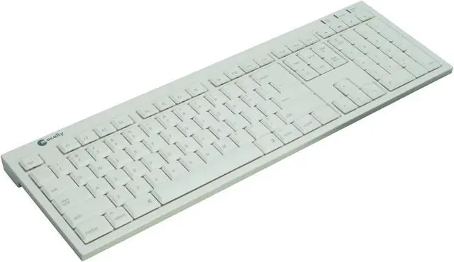 Main image of macally BTkey Ice White 108 Normal Keys Bluetooth Wireless Ultra Slim Keyboard for Mac