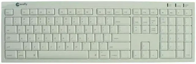 Alt view image 2 of 4 - macally BTkey Ice White 108 Normal Keys Bluetooth Wireless Ultra Slim Keyboard for Mac