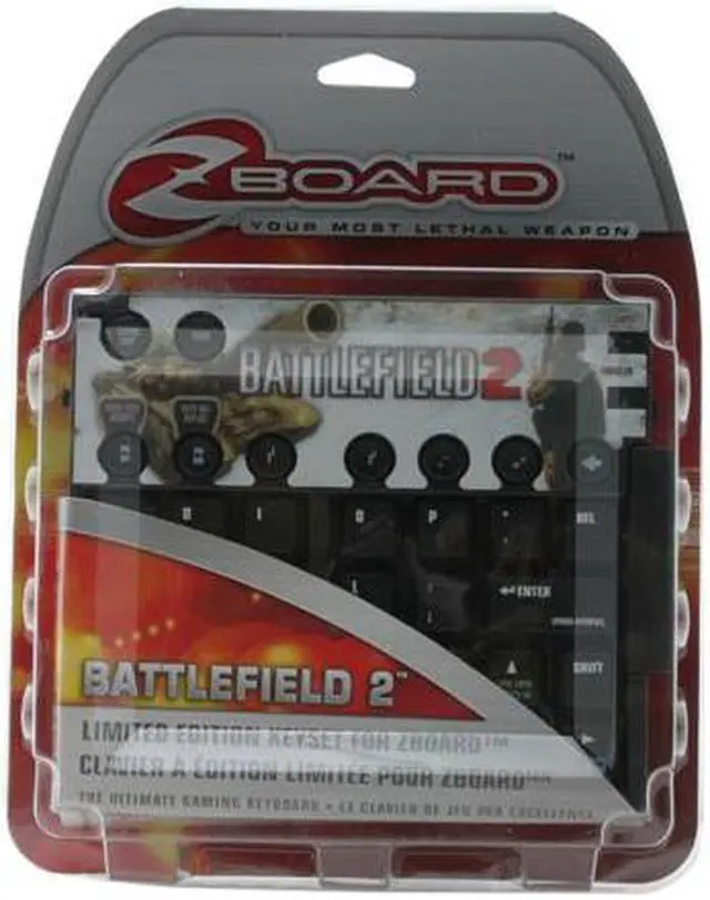 Alt view image 2 of 2 - Ideazon Zboard Battlefield 2 Keyset IWONAE1-X1BF201 104 Normal Keys 19 Function Keys USB Wired Standard Keyboard