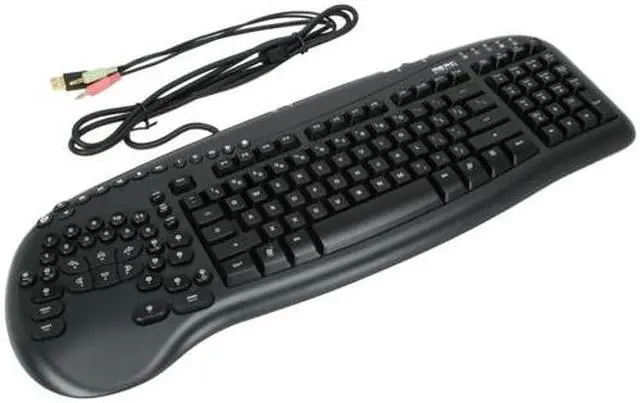 Alt view image 3 of 8 - Ideazon Merc Stealth Illuminated Gaming Keyboard- ZXP-2000 Black USB Wired Ergonomics