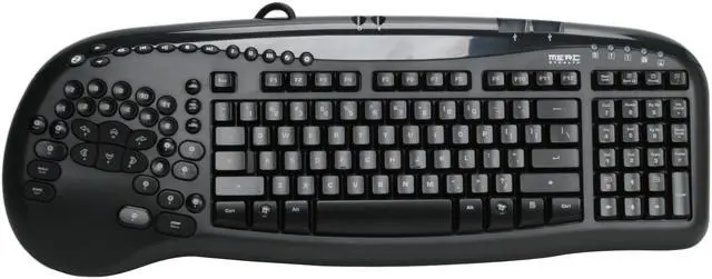 Alt view image 4 of 8 - Ideazon Merc Stealth Illuminated Gaming Keyboard- ZXP-2000 Black USB Wired Ergonomics