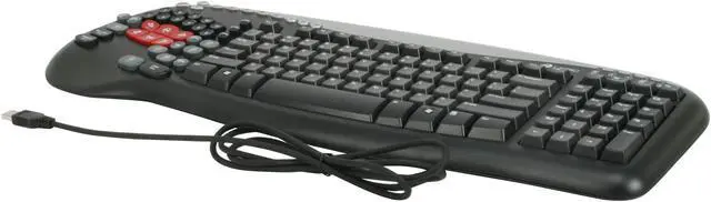 Alt view image 3 of 14 - Ideazon MERC Black USB Wired Ergonomic Keyboard, GM-200 Mouse and Headset Gaming Pack