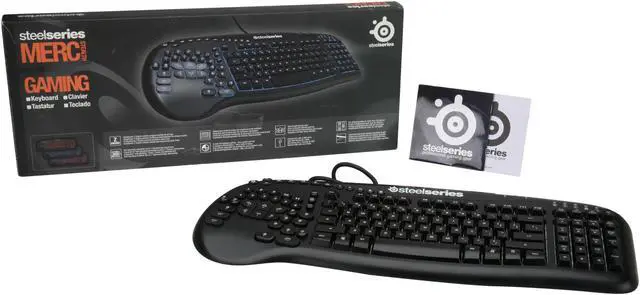 Alt view image 4 of 4 - SteelSeries 64049 Black USB Wired Merc Stealth Illuminated Gaming Keyboard