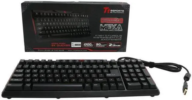 Alt view image 4 of 4 - Tt eSPORTS MEKA Mechanical Gaming Keyboard Black KB-MEK007US