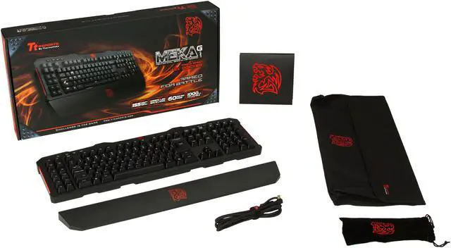 Alt view image 9 of 9 - Tt eSPORTS KB-MGU006US MEKA G-Unit Mechanical Keyboard