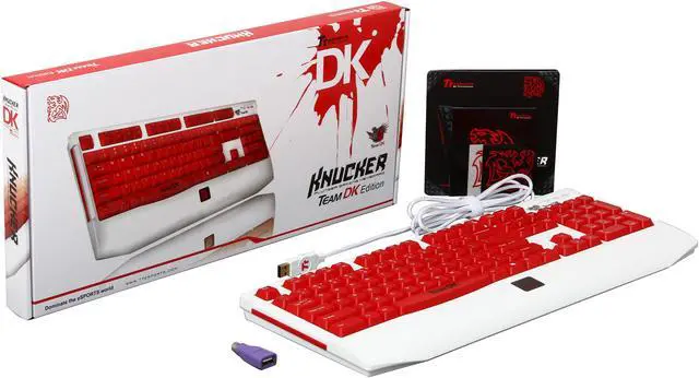 Alt view image 4 of 4 - Tt eSPORTS KB-DKK-PLWUS-02 Knucker Team DK Edition Keyboard