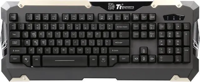 Alt view image 2 of 9 - Tt eSPORTS Commander Gaming Keyboard and Mouse Bundle - Blue LED - OEM