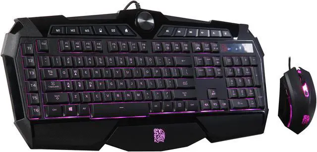 Alt view image 2 of 11 - Thermaltake Tt eSports Challenger Prime RGB Gaming Keyboard and Mouse Combo