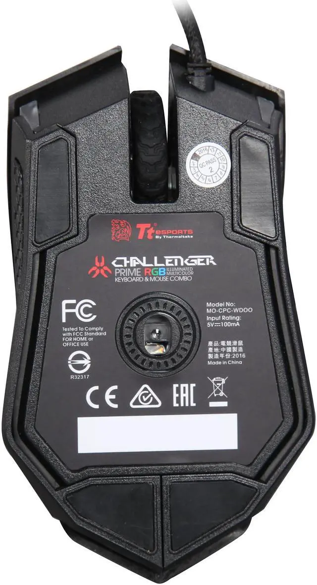 Alt view image 9 of 11 - Thermaltake Tt eSports Challenger Prime RGB Gaming Keyboard and Mouse Combo