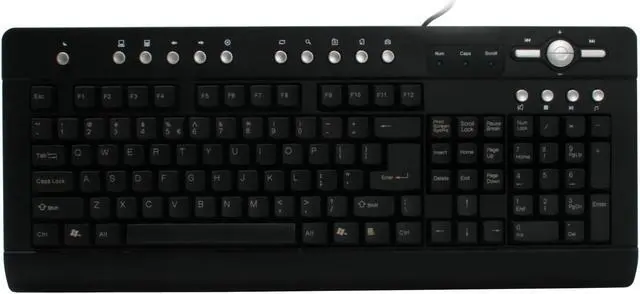 Alt view image 2 of 7 - Linkworld LK2000B Black 104 Normal Keys 19 Function Keys USB Standard Multimedia Keyboard - OEM