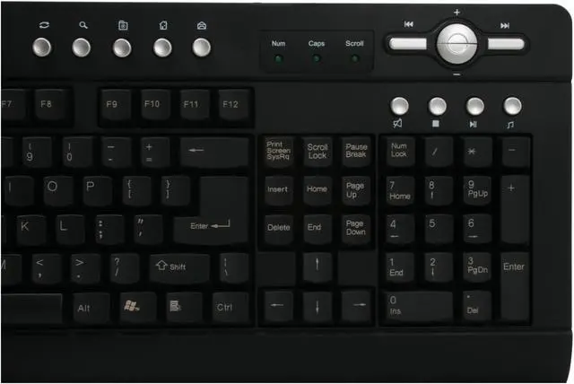 Alt view image 5 of 7 - Linkworld LK2000B Black 104 Normal Keys 19 Function Keys USB Standard Multimedia Keyboard - OEM