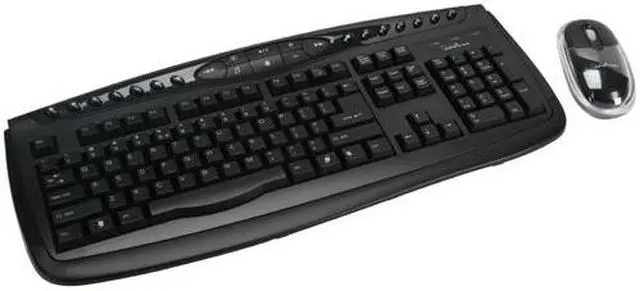 Main image of APEVIA KI-COMBO-BK Black 104 Normal Keys 22 Function Keys PS/2 Wired Standard Multimedia Keyboard and Optical Mouse