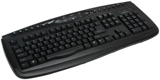Alt view image 2 of 12 - APEVIA KI-COMBO-BK Black 104 Normal Keys 22 Function Keys PS/2 Wired Standard Multimedia Keyboard and Optical Mouse