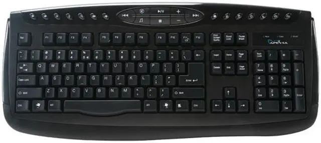 Alt view image 4 of 12 - APEVIA KI-COMBO-BK Black 104 Normal Keys 22 Function Keys PS/2 Wired Standard Multimedia Keyboard and Optical Mouse