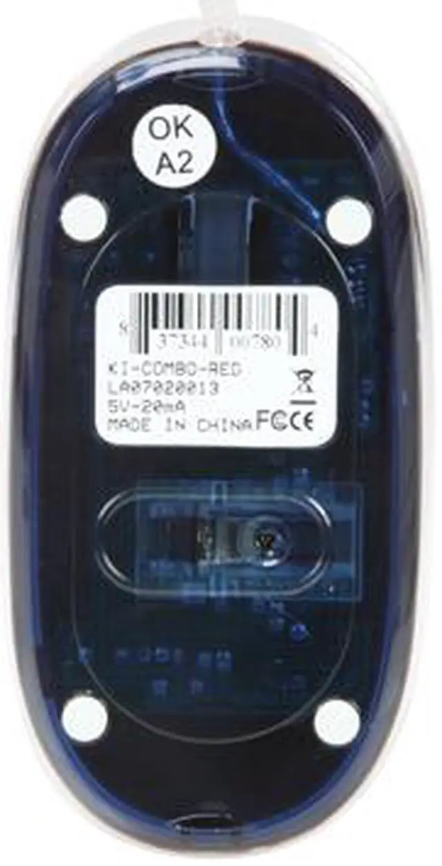 Alt view image 10 of 11 - APEVIA KI-COMBO-RED Red/Black 104 Normal Keys 22 Function Keys PS/2 Wired Standard Keyboard and Optical Scroll Mouse Combo Set